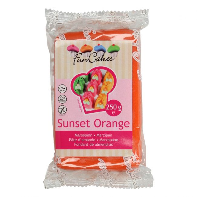 Marcipán Sunsed Orange - oranžový 250 g