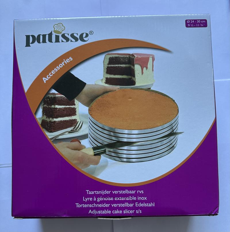 Patisse nastaviteľná šablóna na krájanie tortového korpusu