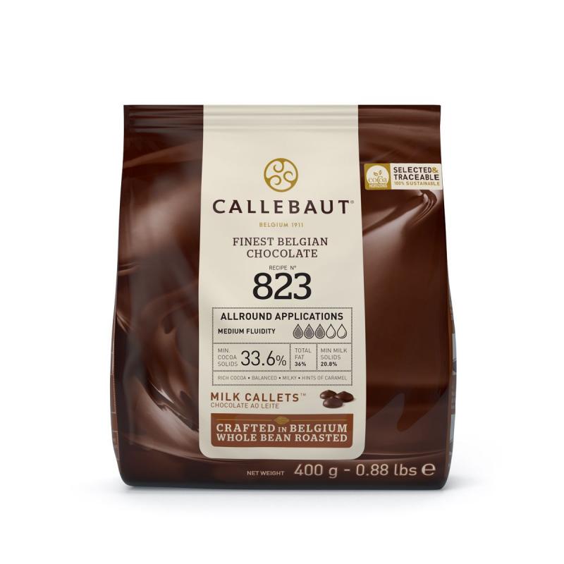 Callebaut čokoláda mliečna, 400 g