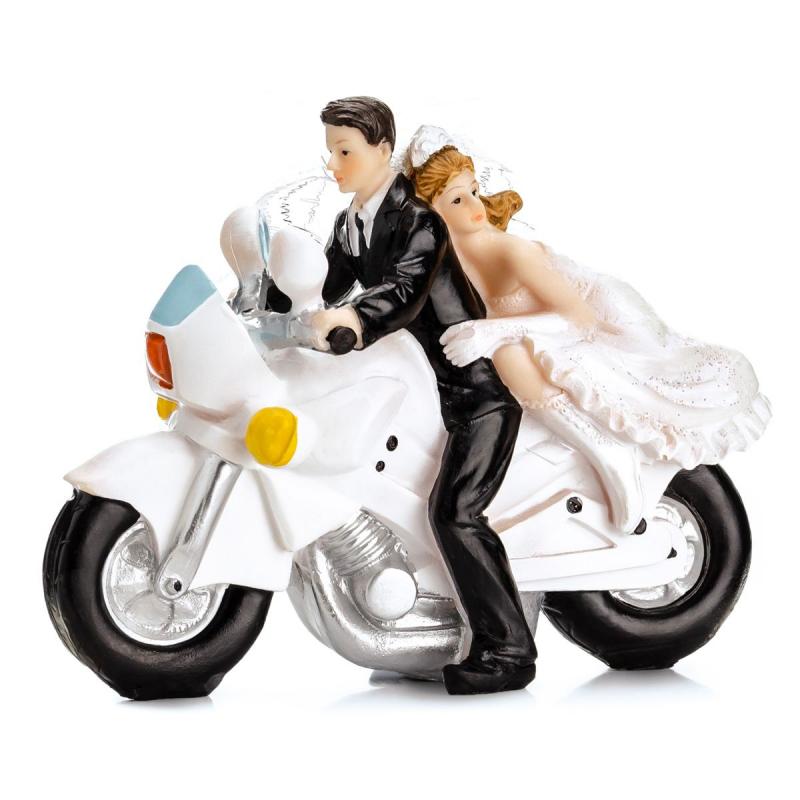 Manželia na motorke