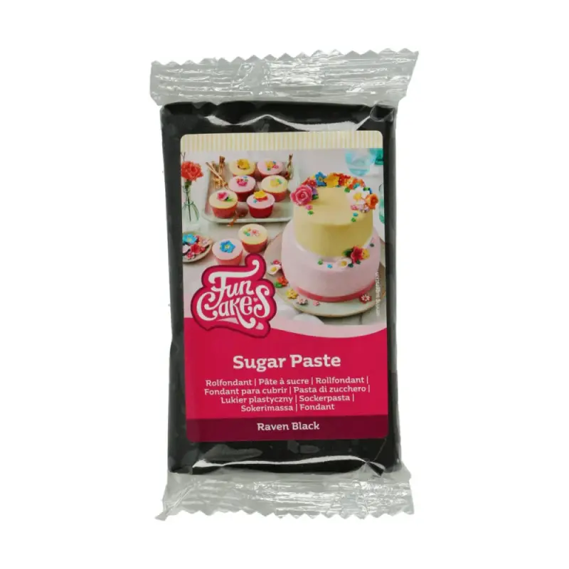 FunCakes Cukrová pasta Raven Black havrania čierna 250 g