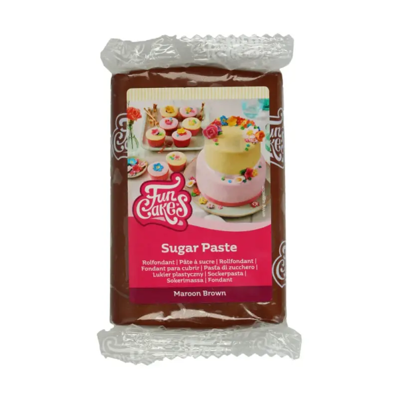 FunCakes Cukrová pasta Maroon Brown gaštanovo hnedá 250 g