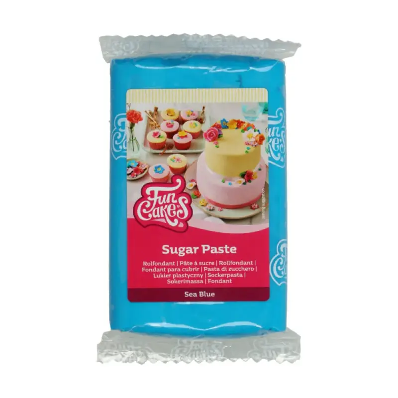 FunCakes Cukrová pasta Sea Blue modrá 250 g