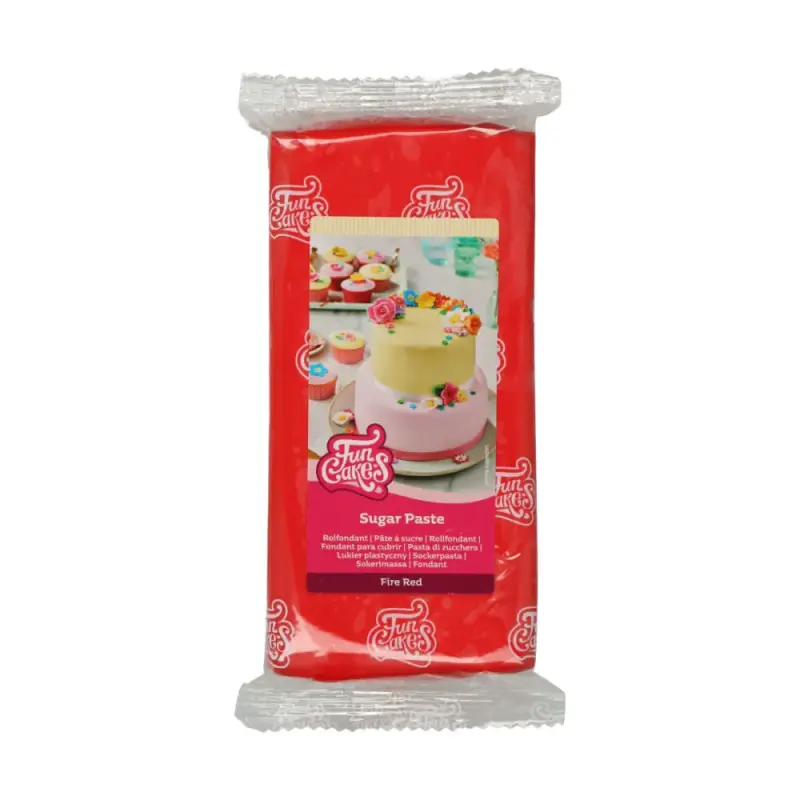 Fun Cakes Cukrová pasta Fire Red červená 1kg