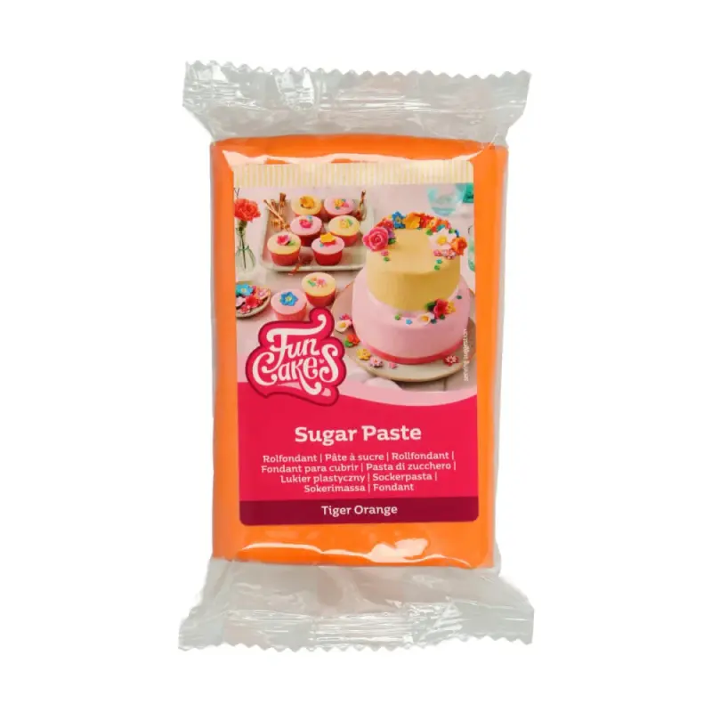 FunCakes Cukrová pasta Tiger Orange oranžová 250 g