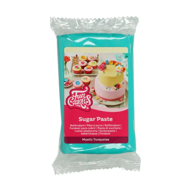 FunCakes Cukrová pasta Mystic Turquoise tyrkysová 250 g