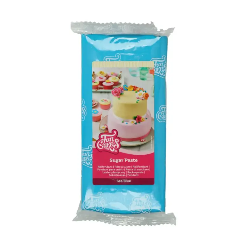 FunCakes Cukrová pasta Sea Blue modrá 1 kg