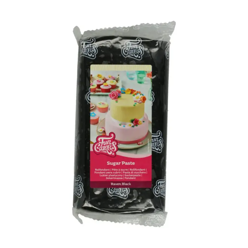 Fun Cakes Cukrová pasta Raven Black havrania čierna1 kg