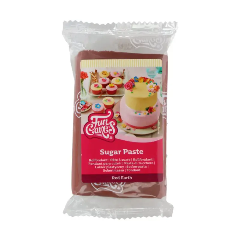 FunCakes Cukrová pasta Red Earth červeno hnedá 250g