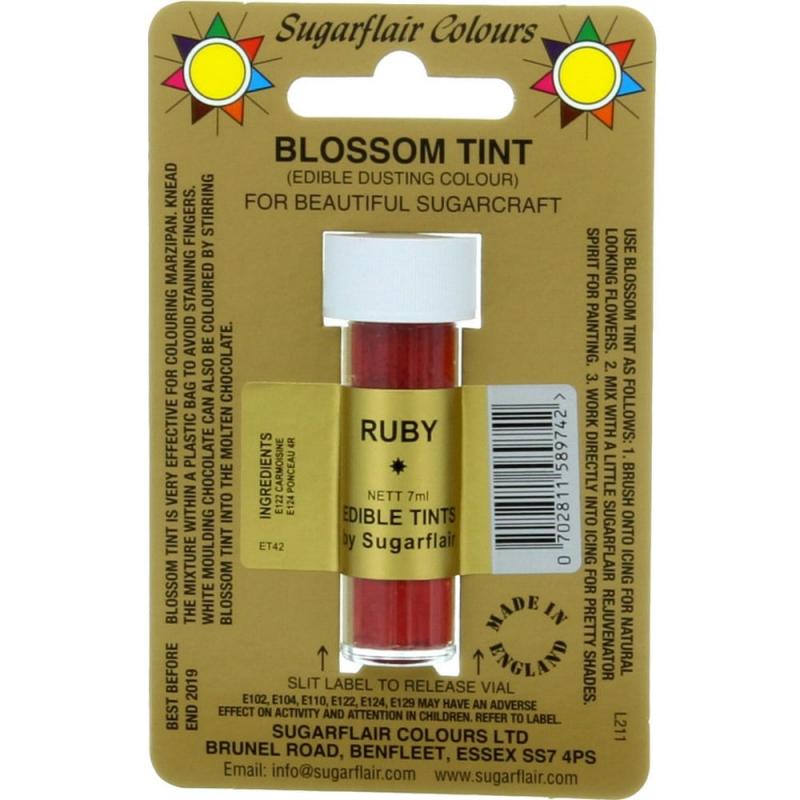 Prášková farba Ruby, rubínová 7 ml