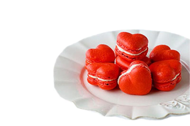 Silikomart - Srdiečkové makronky