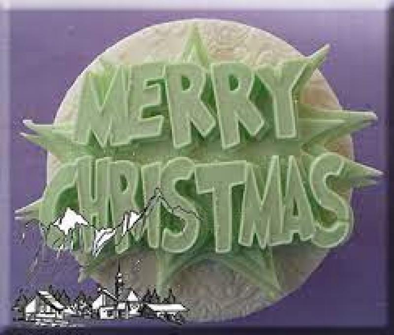 Silikónová formička Merry Christmas
