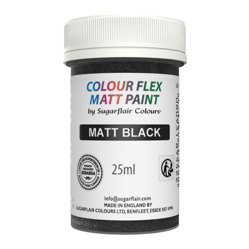 Farba na priame maľovanie matt black, čierna 25 ml