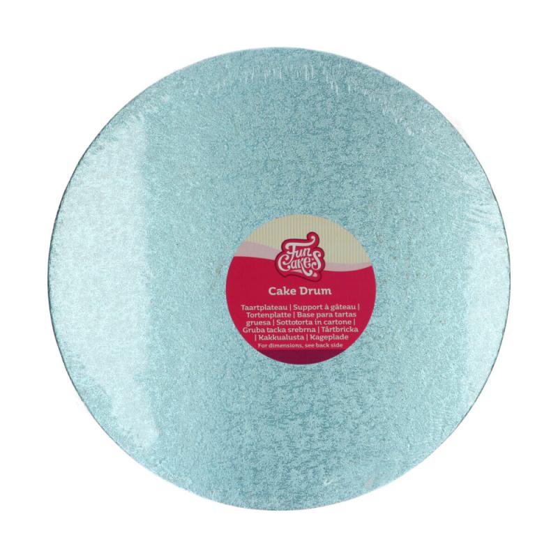 Podložka pod tortu hrubá bledomodrá (baby blue) 35,5 cm