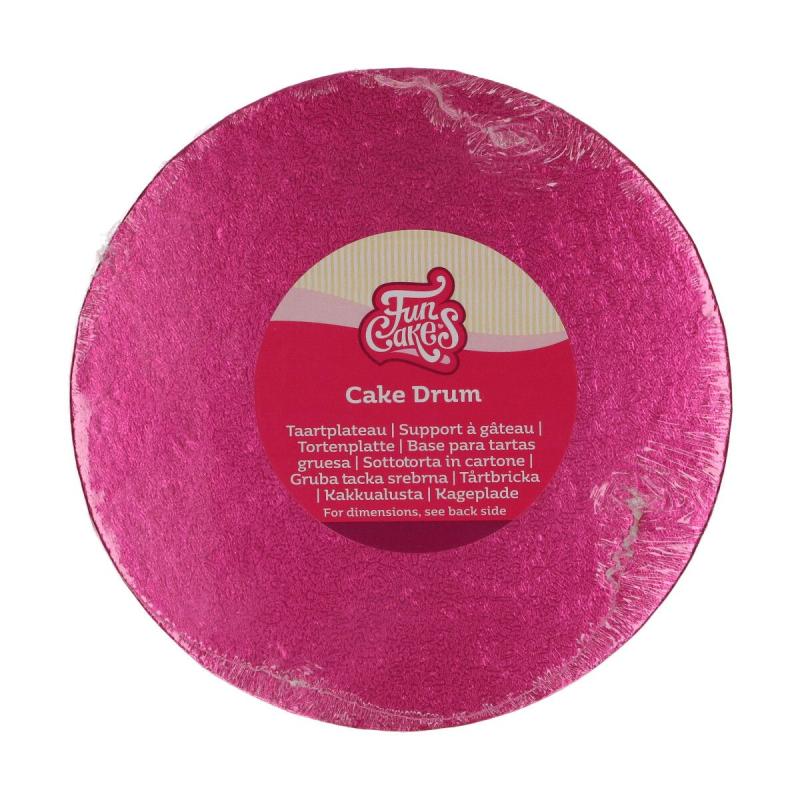 Podložka pod tortu hrubá fuksiová (cerise) 30 cm