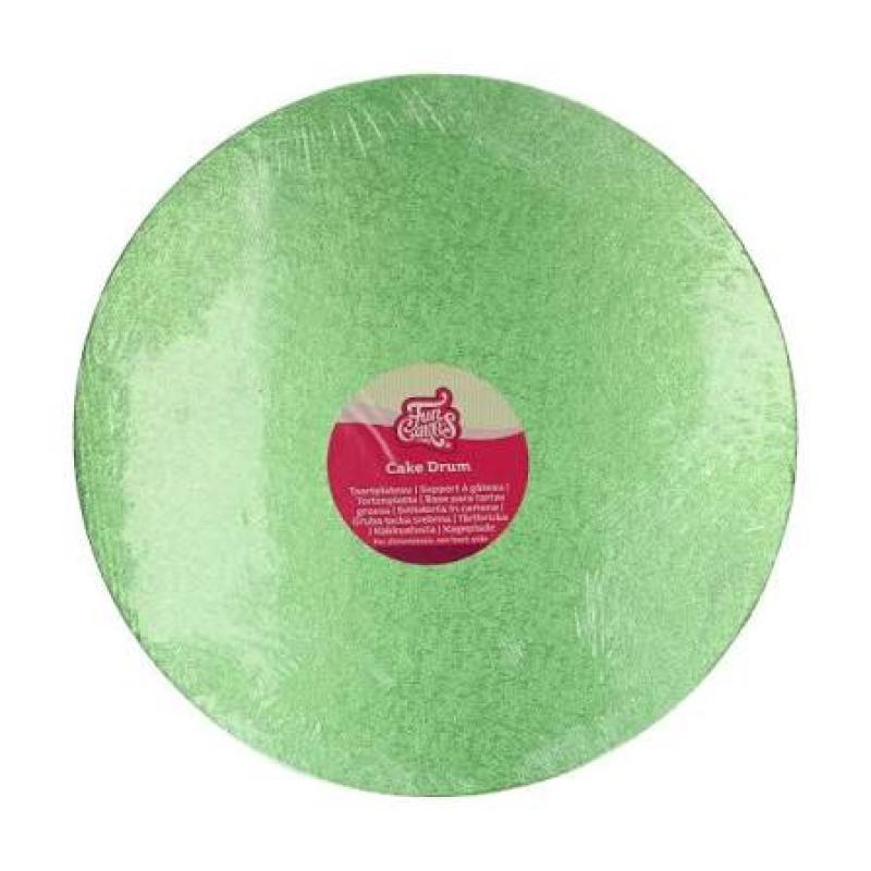 Podložka pod tortu hrubá bledozelená (light green) 25 cm