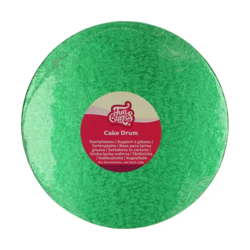 Podložka pod tortu hrubá zelená (green) 30 cm
