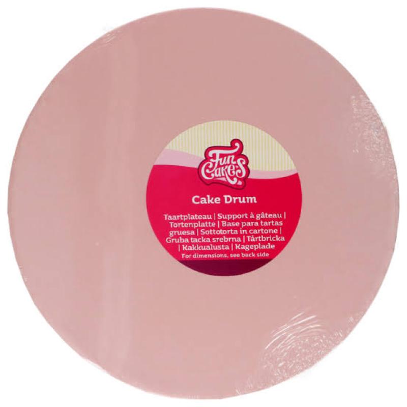 Podložka pod tortu hrubá pastelovo ružová (pastel pink) 30 cm