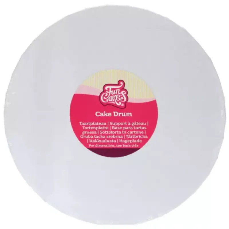 Podložka pod tortu hrubá biela (white) 20 cm