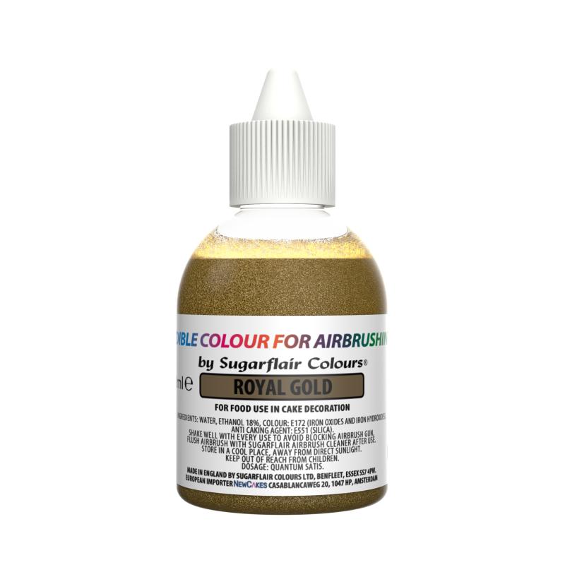 Tekutá farba glitter do fixírky Royal gold, kráľovská zlatá 60 ml