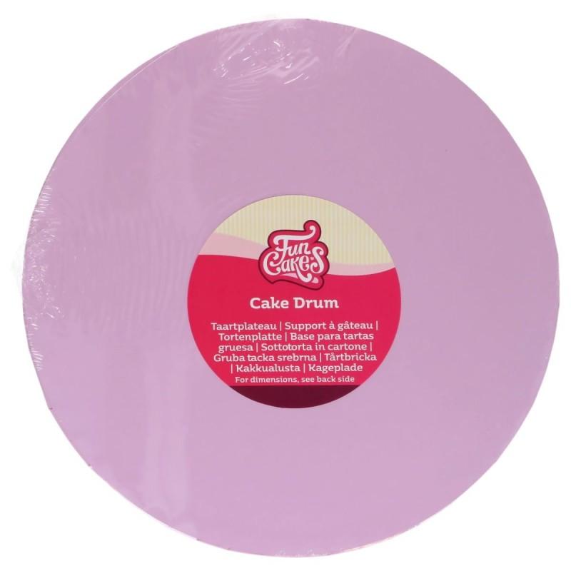 Podložka pod tortu hrubá pastelovo fialová (pastel purple) 30 cm